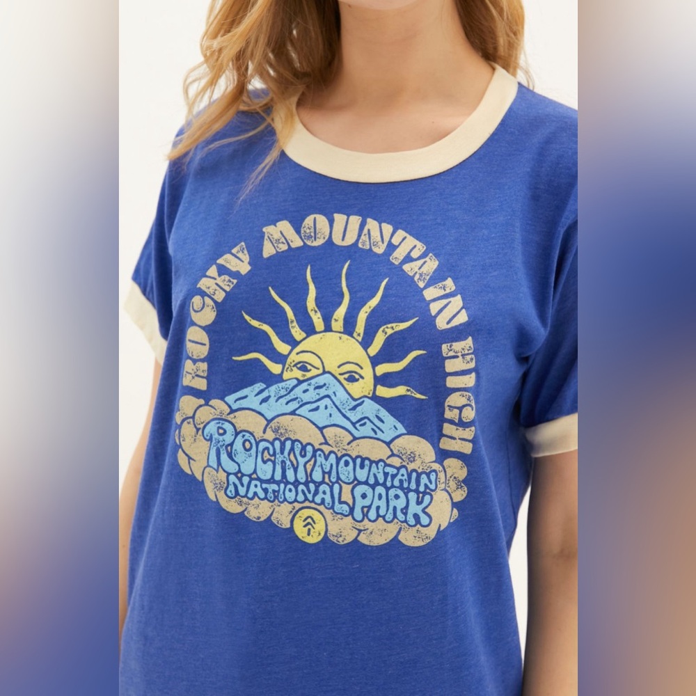 NWT Parks Project Rocky Mountain Sunrise Ringer Tee